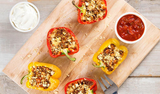 Taco-Stuffed Florida Bell Peppers