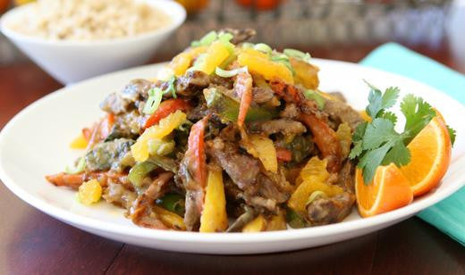 Sweet Tangerine Beef and Vegetable Stir-Fry